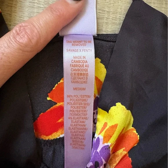 Savage x FENTY Satin Floral Sleep Cami - Picture 6 of 6